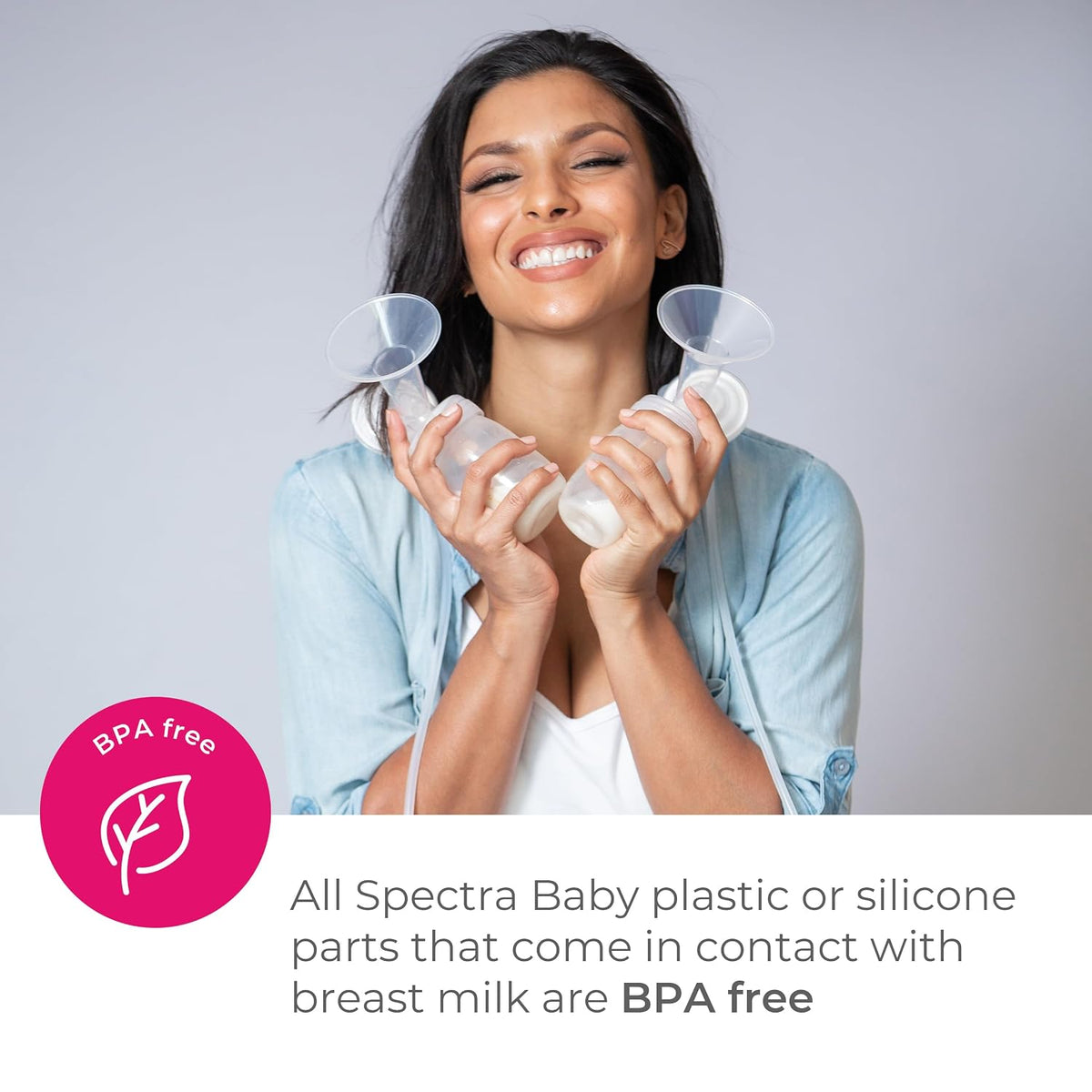 Spectra - S2 Plus Electric Breast Milk Pump with Tote Bag, Bottles and Cooler for Baby Feeding