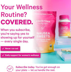 Pink Stork Organic Peppermint Sweets, Morning + Motion Sickness, B6, 30 Ct | USDA Organic Peppermint + Vitamin B6 Lozenges for Morning Sickness, Motion Sickness + Digestive Comfort, Individually Wrapped