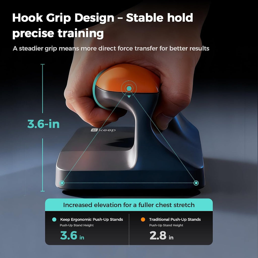 KEEP Wrist-Friendly Push Up Board - Ergonomic Push Up Grips