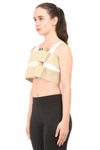 Sternal Corset || UNISEX || Post Surgical Chest Support Brace || Post Bypass and Heart Surgery Recovery || Adjustable Post-Operative Chest Compression Garment || (Medium, Beige)