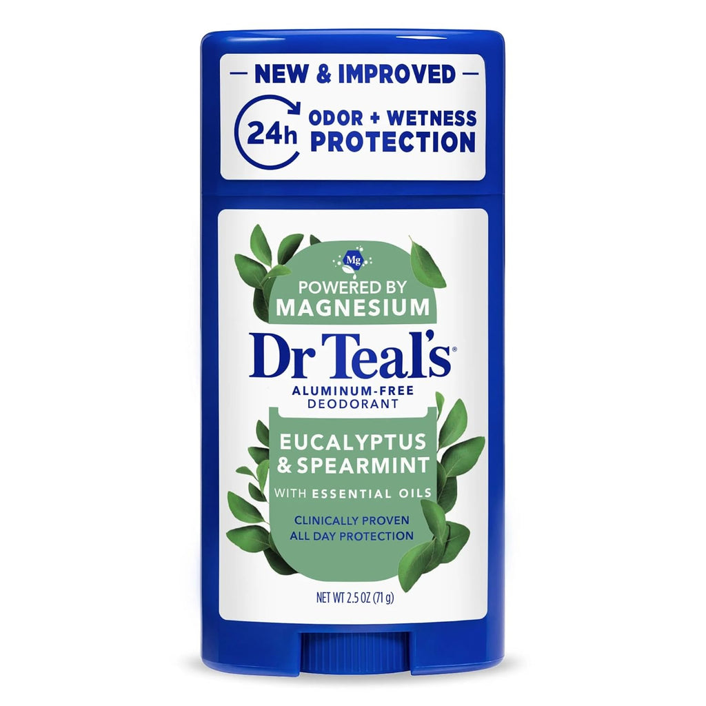 Dr. Teals Eucalyptus Deodorant Gift Set (2 Pack, 2.5oz Ea.) - Eucalyptus Essential Oils with Shea Butter & Arrowroot Powder - Aluminum, Paraben, & Phthalate Free - Dermatologist Tested
