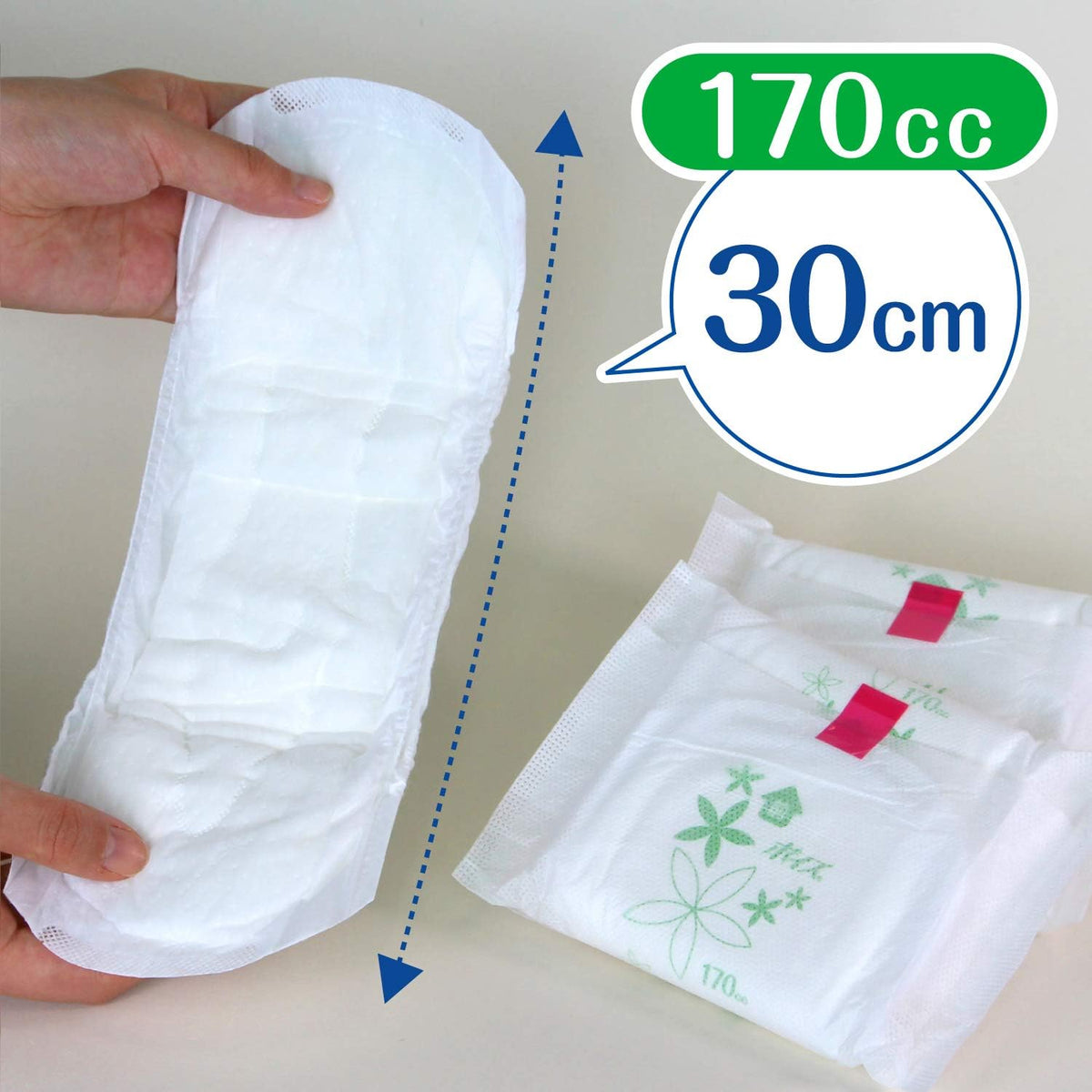 Incontinence Pads Overnight 170cc 30cm