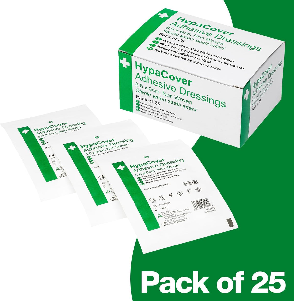 HypaCover Gauze and Wound Dressings Sterile 6 cm 25 pieces