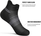 PAPLUS Ankle Compression Socks for Women, 6 Pairs Cushioned Running Socks | Athletic Socks for Women with Arch Support for Hiking, Walking, Camping, Climbing, Jogging, Traveling and Daily Wear