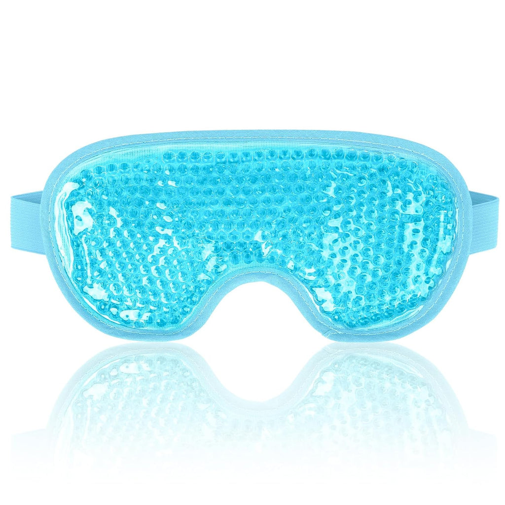 NEWGO Cooling Eye Mask for After Surgery, Reusable Gel Face Ice Pack, Blue