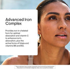 THORNE Advanced Iron Complex, Chelated Iron Supplement, 60 Capsules | Elemental Iron, Folate, B and C Vitamins for Optimal Absorption, Complete Blood Support Formula*, Third-Party Certified