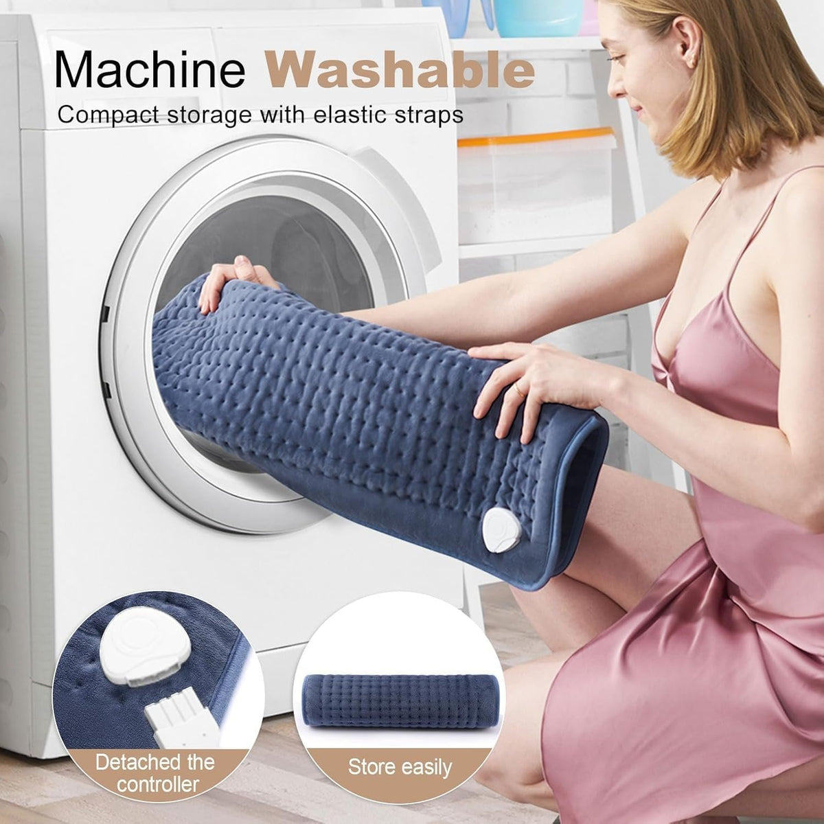 VAAGHANM Heating Pad: 33" x 17" Large Heat Pad for Full Back Coverage
