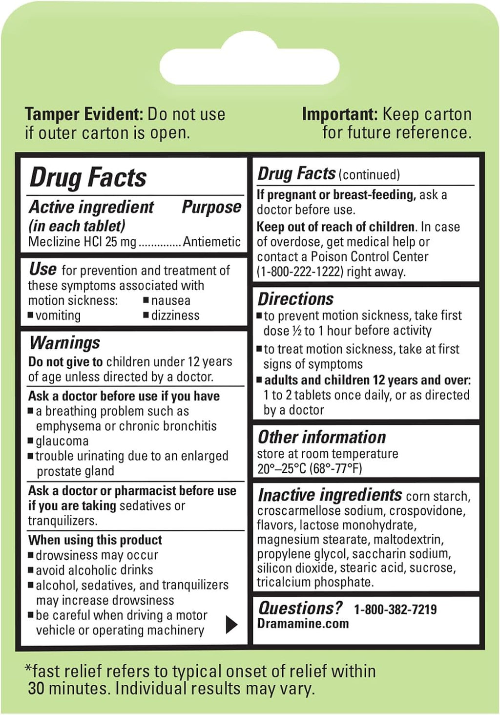 Dramamine Nausea Relief, Raspberry Cream Flavored Chewable, 12 Count