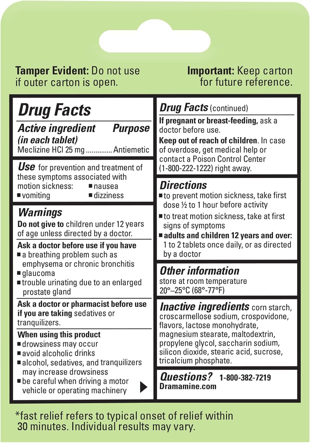 Dramamine Nausea Relief, Raspberry Cream Flavored Chewable, 12 Count