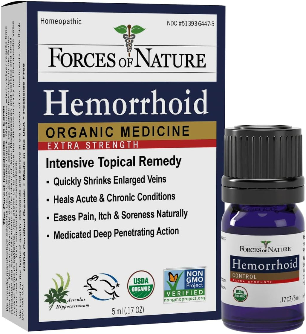 Forces of Nature Hemorrhoid Control Extra Strength (5ml) + Fissure Control (11ml) | Virtual Bundle