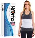 NYOrtho Post Surgery Abdominal Binder - Waist Support Belt for Men & Women - Postpartum Belly Band - Tummy Tuck Compression Garment - MADE IN USA (30" - 45") 3 Panel - 9"