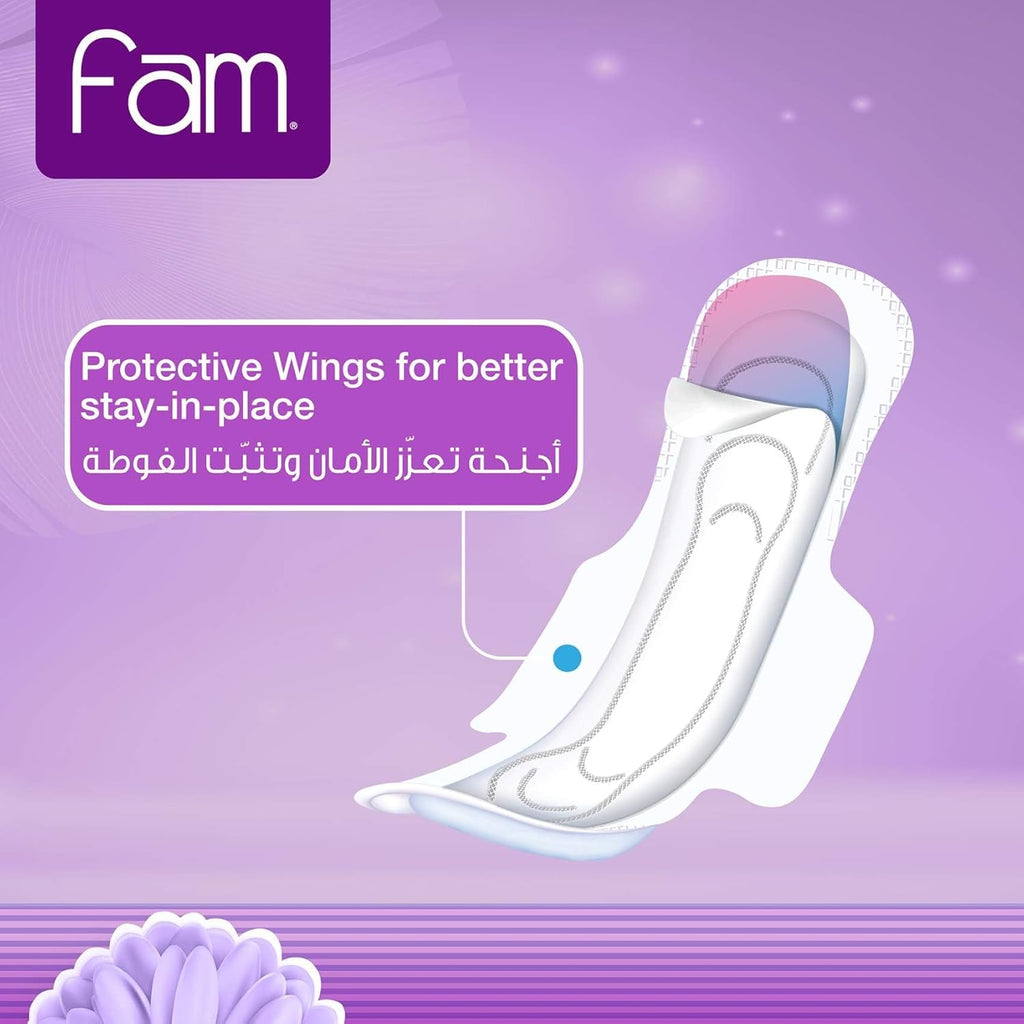 Sanitary Pads With Wings Overnight 48 pads