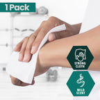 MED PRIDE XL Premoistened Adult Washcloths 8x12 in,Sensitive Skin,80 Count