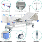 Premium 3 Function Full Electric Hospital Bed,Adjustable Medical Bed