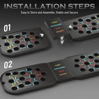 JLoibao Push Up Board, Portable Pushup Board for Men, Foldable Push Up Bar