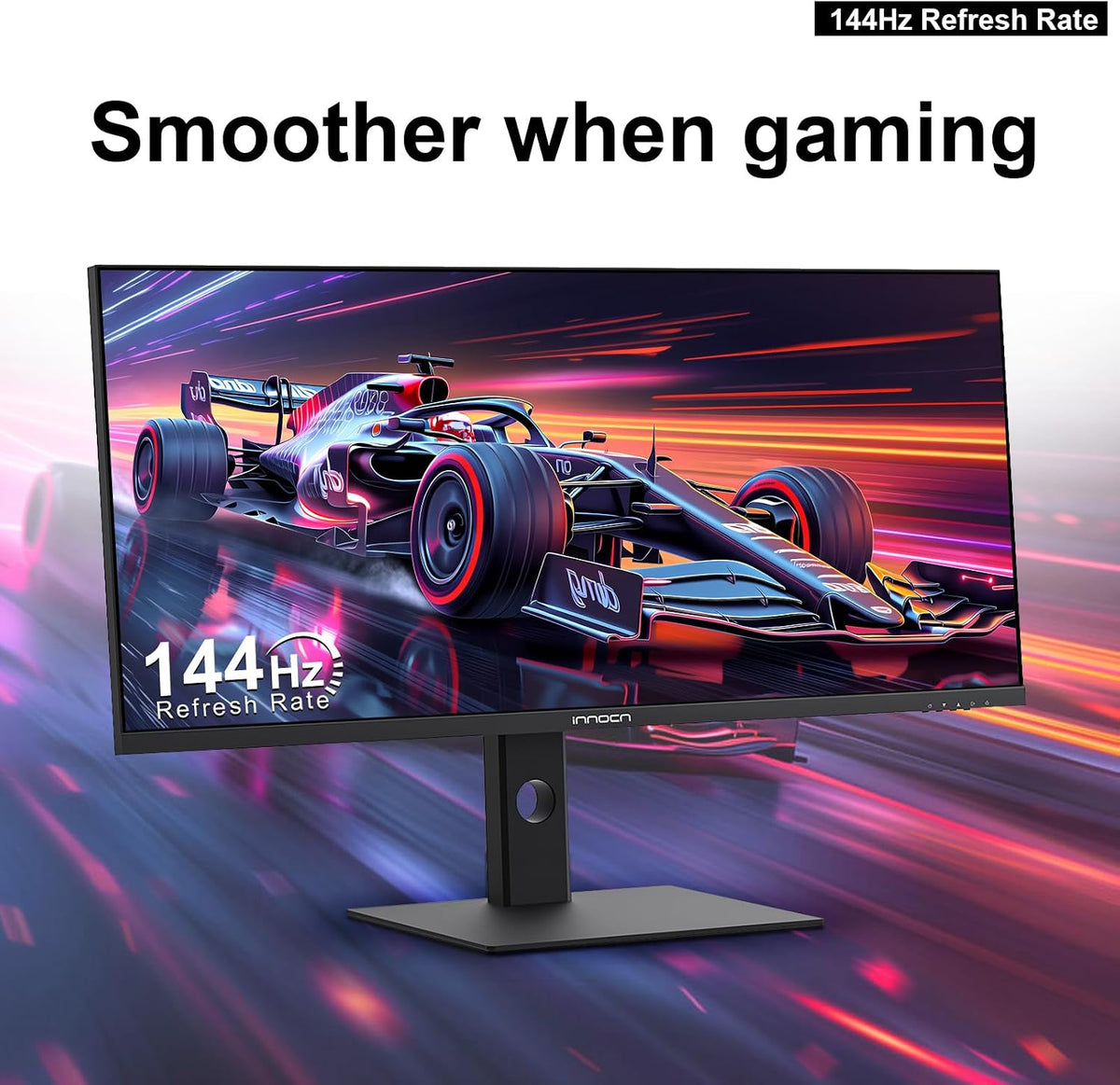 INNOCN 40C1R Ultrawide Monitor 40" WQHD 3440 x 1440p 144Hz FreeSync Premium HDR400 21:9 Computer Display 95% DCI-P3 500Nits IPS USB Type-C HDMI Tilt/Height Adjustable, Mountable