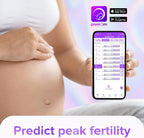 Premom Quantitative Ovulation Test Strips: 5X Pregnancy Rate Found* Use App | 25 Ovulation Tests - Numerical LH Range 0-65 mIU/mL, 5 Pregnancy Test Strips, Premom App Tracking LH Changes, TTC Family Plan