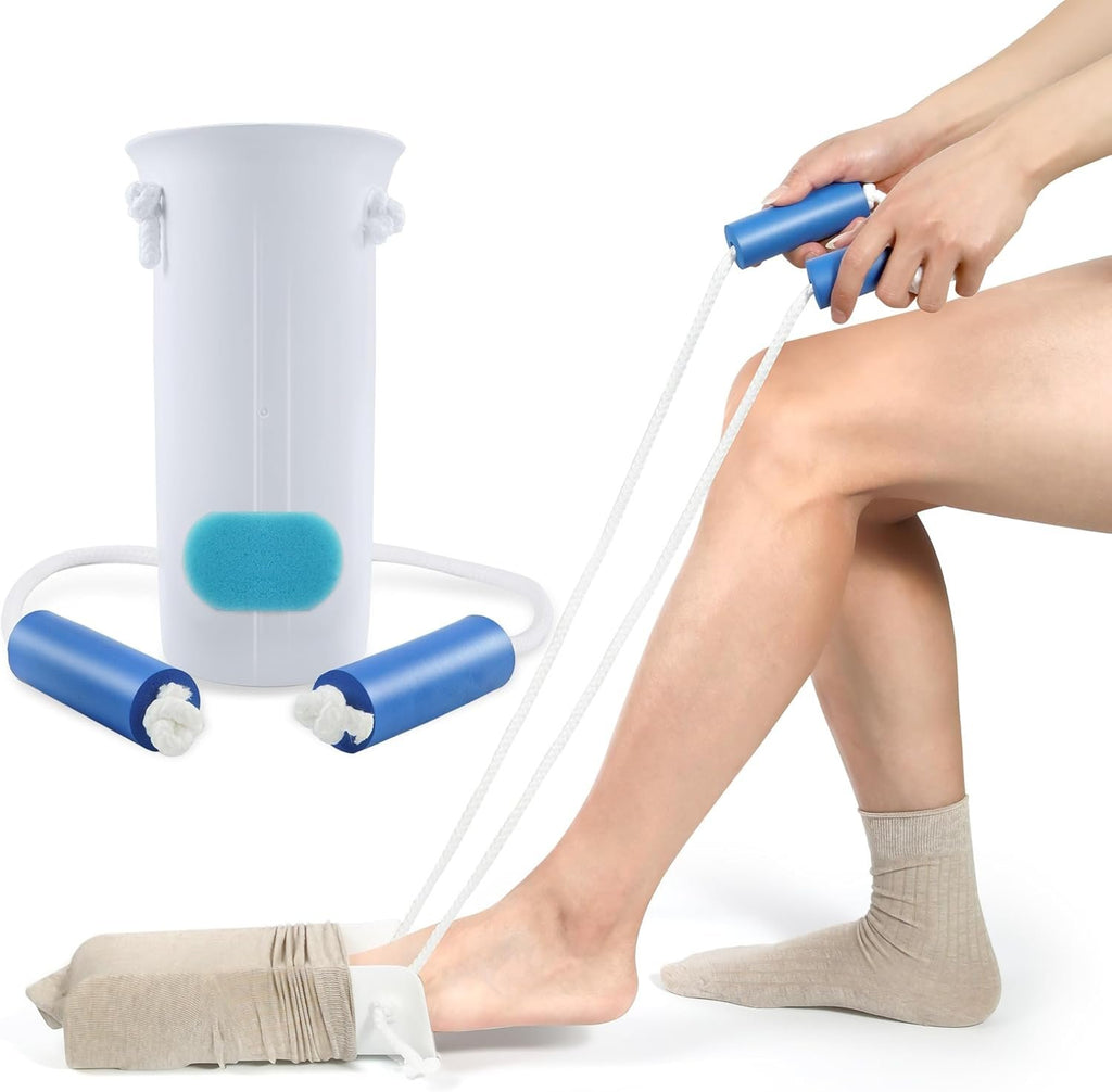 KEKOY Sock Aid for Putting on Socks, 4" Foot Width, No Bending