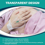 Transparent Film Dressing 4" x 4.75" Box of 30 - Waterproof Bandages for Swimming, Showering, Wounds, Post Surgical Shower or IV Shield, Tattoo Aftercare Bandage, Scar Therapy, Adhesive Patches