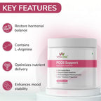 PCOS Support | Inositol & L-Arginine Blend for Women – 135g | Daily Wellness Supplement with Nutrients for Women’s Health | Unflavoured Powder | No Added Sugar or Fillers