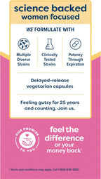 Renew Life Women's Probiotic Capsules, 50 Billion CFU Guaranteed, Supports pH Balance, Vaginal, Urinary, Digestive and Immune Health(2), L. Rhamnosus GG, Dairy, Soy and Gluten-Free, 60 Count