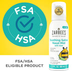 Zarbee's Soothing Saline Nasal Mist with Aloe, 3 fl oz | For Ages 0+ Months, Saline Spray, Clears Out & Moisturizes Noses, Loosens Mucus, Clears Nasal Passageways, Drug-Free
