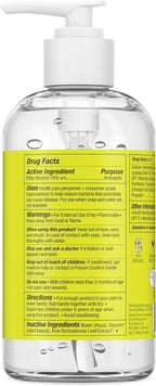 Lemyn Organics Orange Aloe Moisturizing Hand Sanitizer Gel 8oz Pump | Hand sanitizer pump, medical grade, moisturizing, orange scented gel, no drying, non-sticky, made fresh in USA