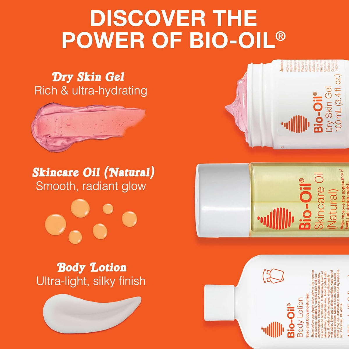 Bio-Oil Fragrance-Free Body Oil Serum for Scars & Stretch Marks, 4.2 fl oz | Dry Skin Moisturizer, Rosehip & Chamomile Oils, Scar Treatment, Stretch Mark Oil, Sensitive Skin Safe, Face and Body