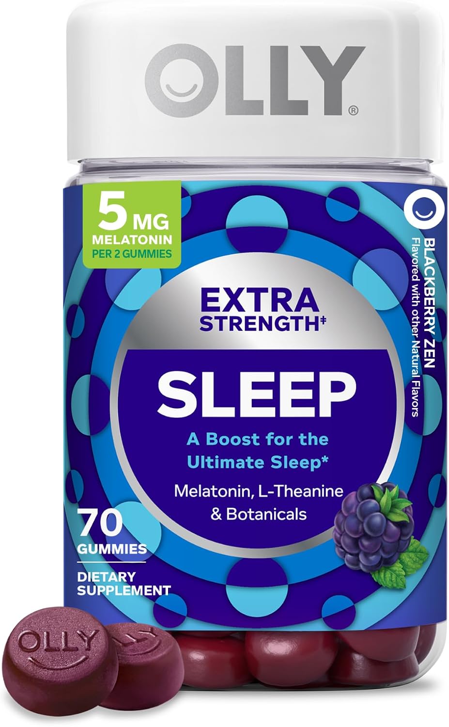 OLLY Extra Strength Sleep, Occasional Sleep Support Supplement - 70 Count