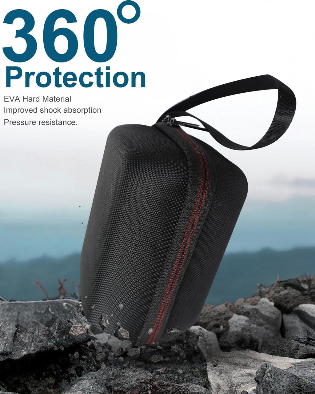 Hard Carrying Case for OMRON Evolv Wireless Blood Pressure Monitor, for Omron BP7000 Bluetooth Upper Arm Blood Pressure Monitor, Travel Storage Case for OMRON HEM-7600T-BK BP Monitor, Black Case Only