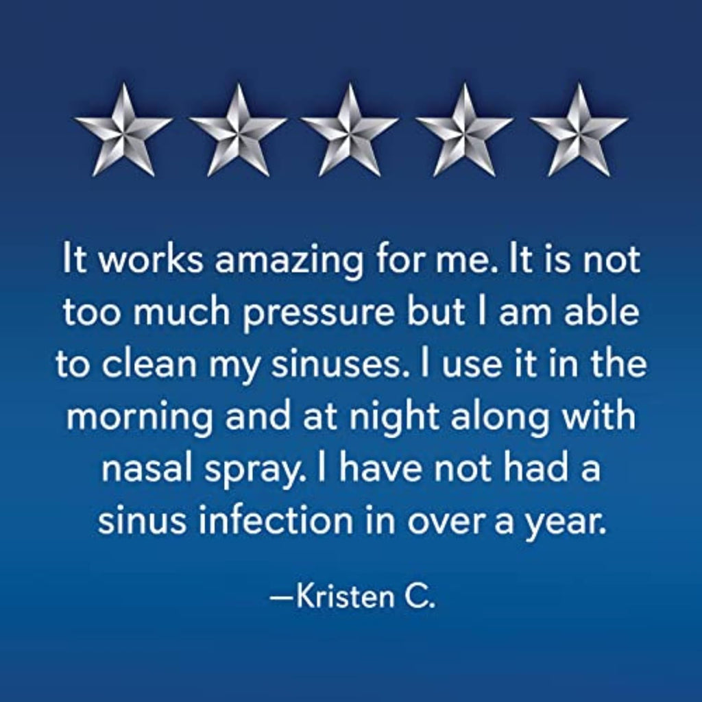 SinuCleanse Soft Tip Squeeze Bottle Sinus Rinse Kit with 30 Saline Packets | All-Natural Nasal Wash System Moisturizes & Relieves Nasal Congestion Due to Cold & Flu, Dry Air, Allergies, Made in USA