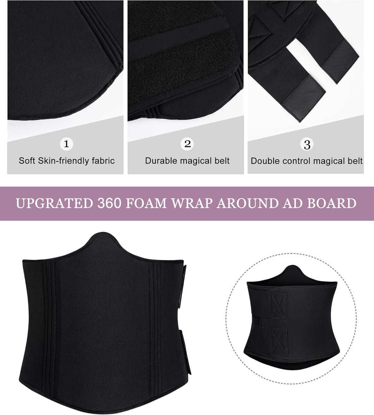 YERKOAD 360 Lipo Foam Ab Board Post Surgery Abdominal Liposuction Compression Boards Belly Belly Lipo Recovery Waist Cincher