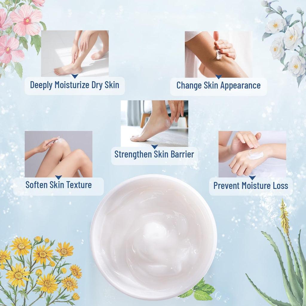 OUKEYA Urea Cream 42% to Soften & Smooth Dry, Cracked, Rough Skin | Urea Foot Cream, 2% Salicylic Acid, Exfoliating, Moisturizing Lotion, Hand, Heels, Elbows, Knees, 5.29oz