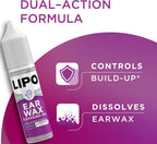 LIPO Earwax Removal Drops, Ear Cleaning for Wax & Clogged Ears, 0.5 fl oz | Peroxide-Free, Gentle, Hygiene Support, Build-Up & Daily Use