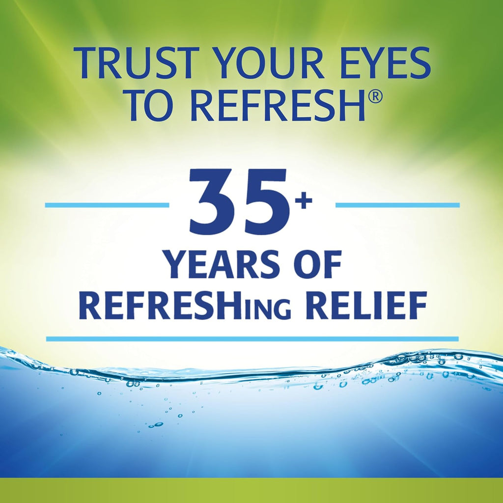 Refresh RELIEVA PF Xtra Preservative-Free Artificial Tears Lubricant Eye Drops, 2x0.33 fl oz (2x10mL), 2 Count