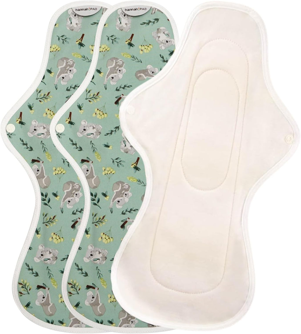 Hannahpad Organic Ultra Overnight Sanitary Cloth Pad, Ultra Overnight
