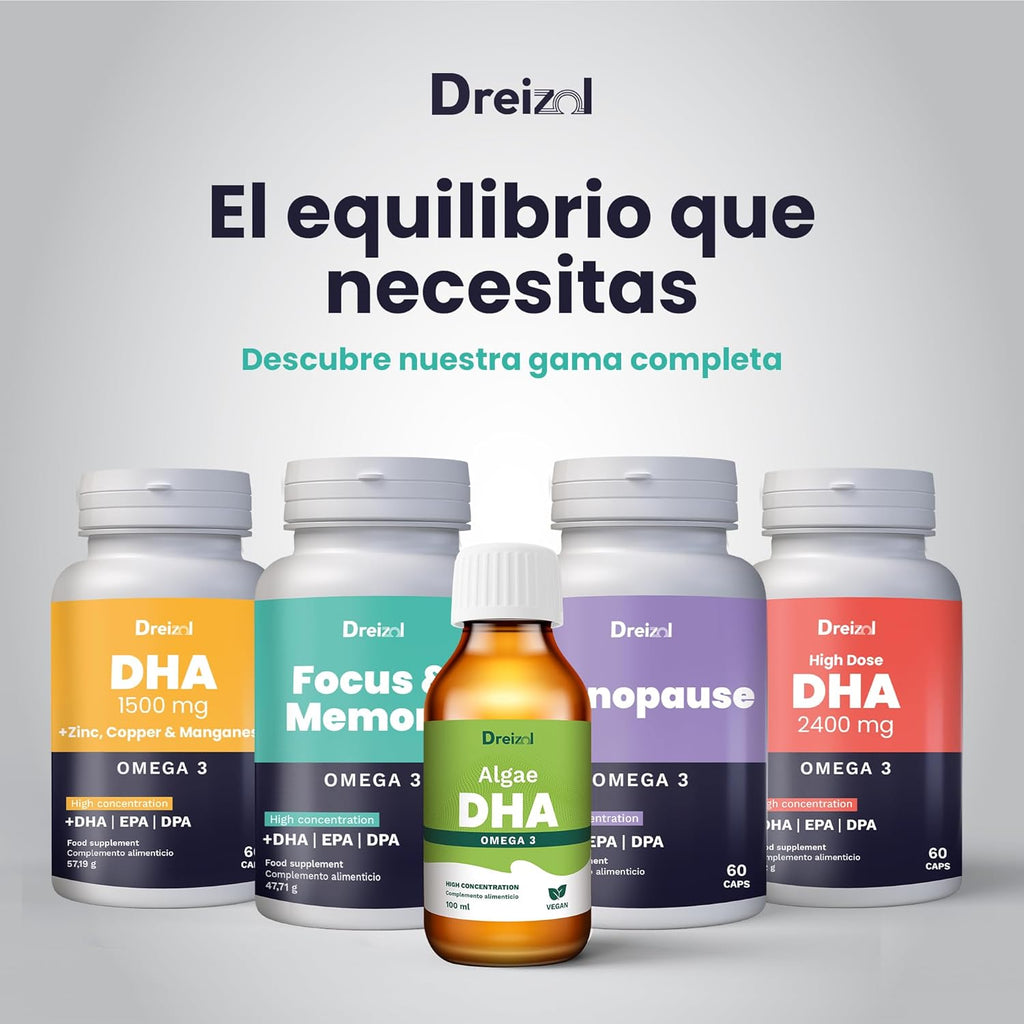 by Brudy Lab - Focus & Memory - High Dose Nootropic - Omega 3 High in DHA, EPA and DPA, Vitamin A, Lutein and Zeaxanthin - Memory and Concentration Aid - 60 Capsules