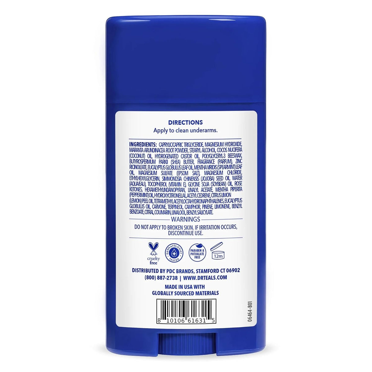 Dr. Teals Eucalyptus Deodorant Gift Set (2 Pack, 2.5oz Ea.) - Eucalyptus Essential Oils with Shea Butter & Arrowroot Powder - Aluminum, Paraben, & Phthalate Free - Dermatologist Tested