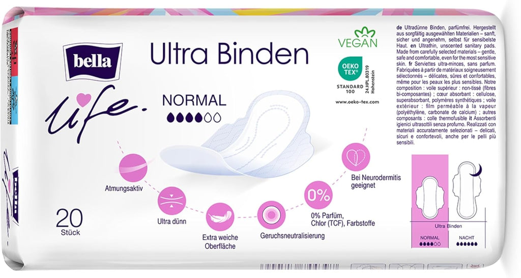 bella Sanitary Pads Breathable 20 pieces