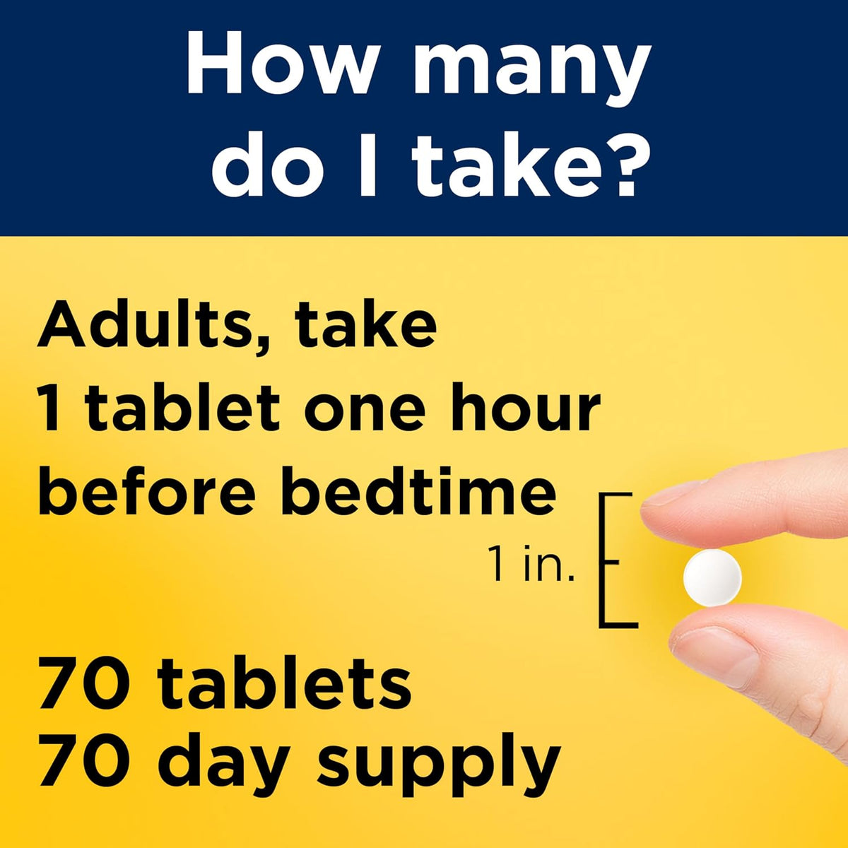 Nature Made Melatonin 10mg Maximum Strength for Sleep Support, 70 Tablets
