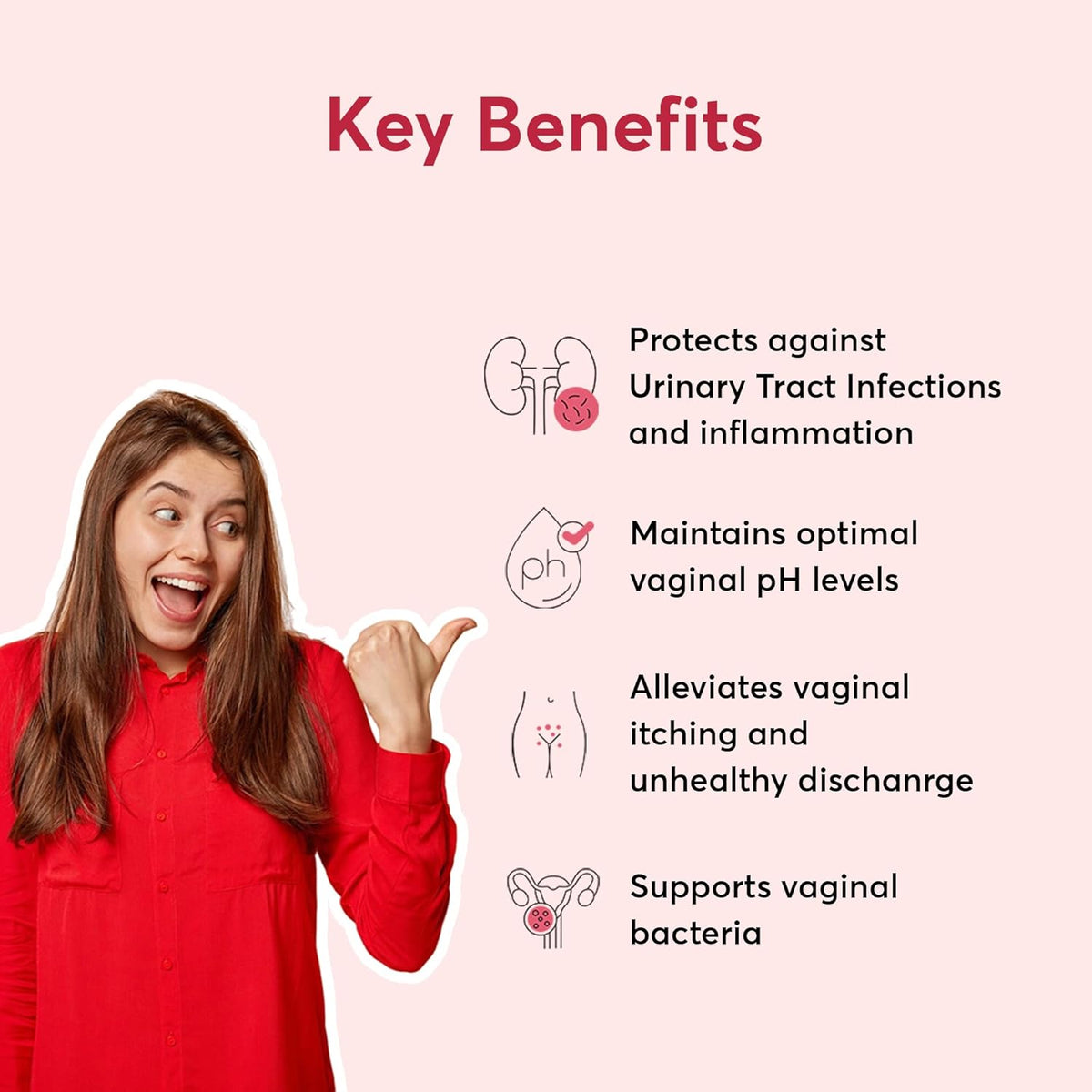 Vulva Care | Vaginal Probiotic Supplement that helps Reduce UTIs & Other Vaginal Infections | Balances pH Levels | Promotes Beneficial vaginal Bacteria | 15 Days Pack