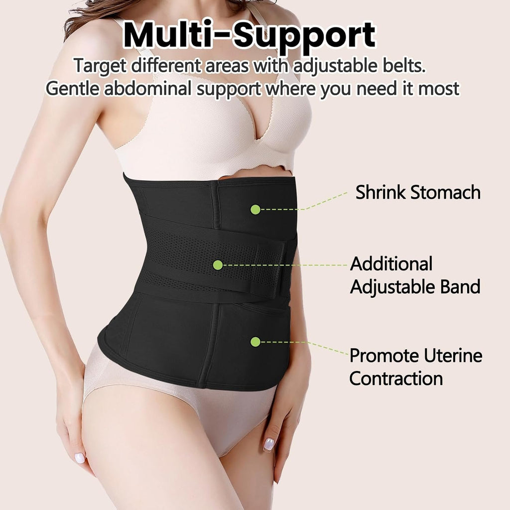 Postpartum Girdle C-Section Recovery Belt Belly Wrap Belly Band | Postpartum Belly Band Post Surgery Pregnancy Belly Support Band Abdominal Binder Shapewear Back Support