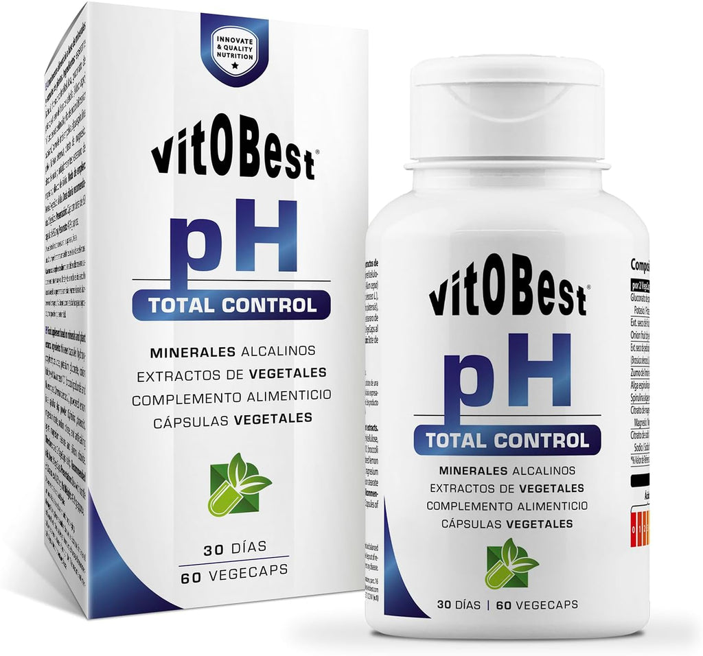 VITOBEST | Specials IP6 pH Total Control | Helps Maintain Stable pH | Alkaline Minerals + Phytotherapic Extracts | 60 VegeCaps