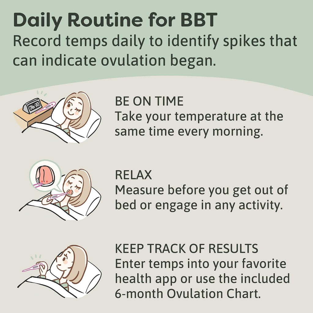 Microlife Digital Basal Thermometer 1/100th Accurate, Fertility Prediction and Ovulation Tracking, Oral or Vaginal BBT, (60-Second Reading),
