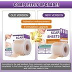 Silicone Scar Sheets, Medical Grade Silicone Scar Tape for Old & New Scars | Scar Tape for Surgical, Hypertrophic, Keloid, C-Section, Burn Scars, Reusable Professional Scars Removal (1.6"X59" Roll-1.5M)