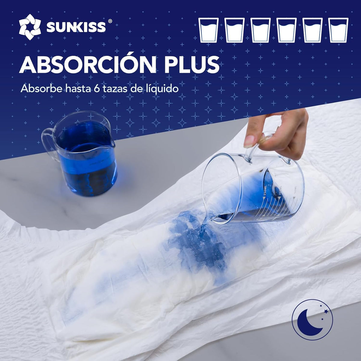SUNKISS TrustPlus Adult Incontinence Pants, Absorbent Panties for Men and Women, Absorbent Underwear for the Elderly, Unisex, Odor Blocking, XL Night, 16 Count