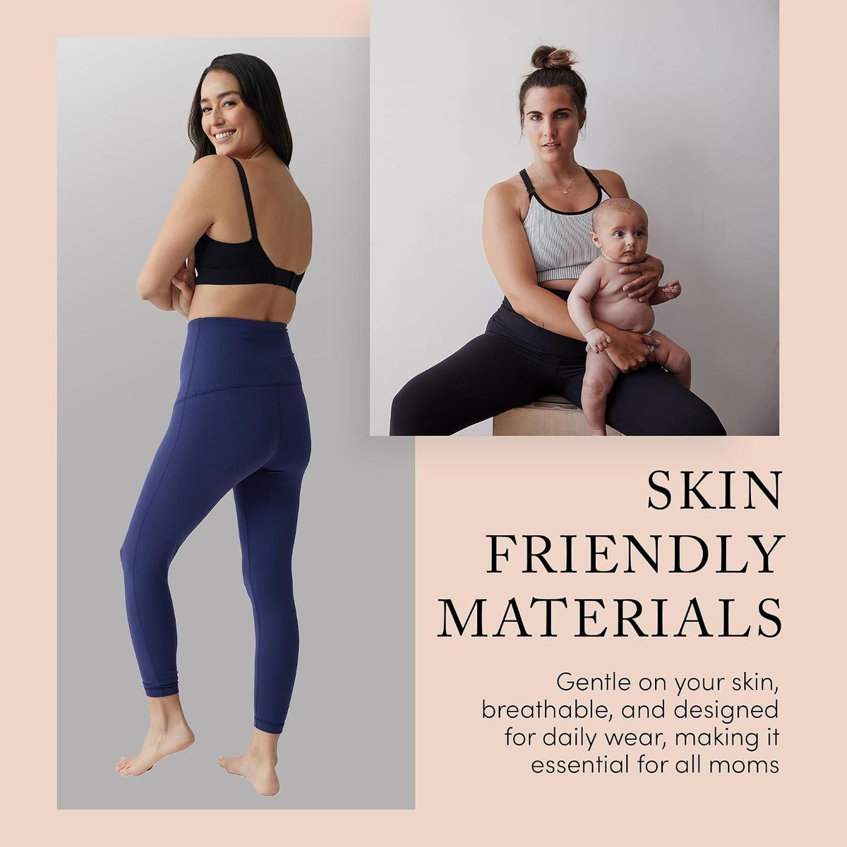 Ingrid & Isabel | Basics Postpartum Compression Leggings | Postpartum Leggings for Tummy Control & Support