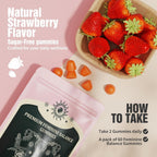 Feminine Balance Gummies, Premium Balance Supplement for Women PH Health, Immune Support, Energy Support, Vegan, Gluten-Free, Strawberry Flavor, Delicious 60 Gummies, 1 Pack 30 Servings