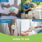 Everactiv Knee Support Sleeve – Compression Support for Arthritis, Joint Pain, and Post-Operative Recovery | Breathable Cotton Inner Lining | Unisex | 1 Pair (Large)