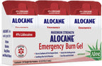 ALOCANE® Emergency Burn Gel Maximum Strength 4% Lidocaine Individual Use Packets,Commercial Grade, for Restaurants, Manufacturing, Other Heat Related Work environments, for Commercial Use Only, 24 Ct